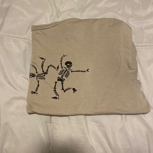 Tan skeleton shirt
